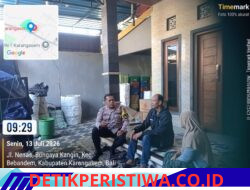 Jaga Kondusivitas Situasi Kamtibmas, Bhabinkamtibmas Polsek Bebandem Ajak Warga Kecicang Islam Aktifkan Siskamling