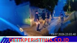 Jaga Situasi Kamtibmas dan Cegah Tindak Kejahatan Malam Hari, Personel Polsek Bebandem Gelar Blue Light Patrol