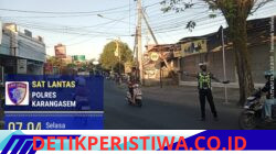 Cegah Lakalantas, Anggota Lantas Polres Karangasem Rutin Lakukan PH Pagi di Seputaran MAN Amlapura