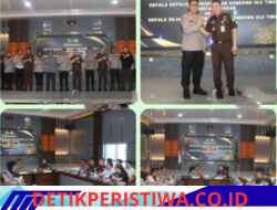 Kapolres Oku Timur Melaksanakan Kunjungan Kerja Dan Silaturahmi Kelingkungan Kejaksaan Negeri Martapura