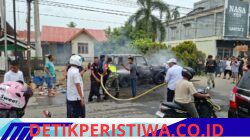 Mobil Feroza Bermuatan Tangki Modifikasi Terbakar di Peusangan, Pemilik Alami Luka Bakar