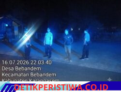 Cegah Tindak Kriminalitas Malam Hari, Polsek Bebandem Intensifkan “Blue Light Patrol” di Jalur Rawan dan Pusat Aktivitas Warga