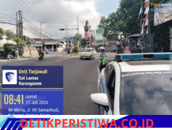 Pastikan Ketertiban dan Kelancaran Arus Lalulintas, Personil Sat Lantas Rutin Lakukan Gatur Pagi di Ktl 1 Subagan