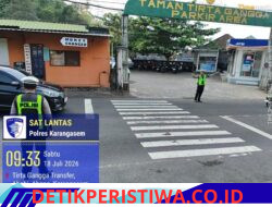 Ciptakan Kawasan Wisata Kondusif, Sat Lantas Berikan Pengamanan di Kawasan Wisata Tirtagangga
