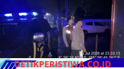 Pastikan Keamanan Kawasan Pertashop Desa Selat pada Malam Hari, Polsek Selat Intensifkan Blue Light Patrol 