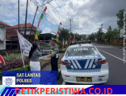 Jaga Kamseltibcarlantas, Satlantas Polres Karangasem Intensifkan Patroli Dialogis di Jalan Ngurah Rai
