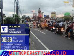 Pastikan Ketertiban dan Kelancaran Arus Lalin di Ktl 1 Subagan, Personil Lantas Rutin Lakukan Gatur Pagi