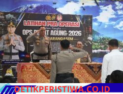 Tekan Penyakit Masyarakat, Polres Karangasem Gelar Latpra Ops Pekat Agung 2026