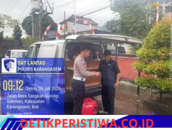 Sat Lantas Polres Karangasem Berikan Kemudahan kepada Masyarakat, Melalui Layanan SAMSAT Keliling