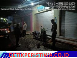 Jaga Kondusifitas Situasi Kamtibmas Dini Hari, Polsek Bebandem Gelar KRYD Patroli Barcode di Wilayah Karangasem