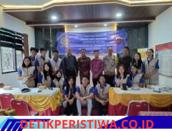Bhabinkamtibmas Desa Sangkan Gunung, Aiptu I Nyoman Darma, Hadiri Pembukaan KKN Mahasiswa Universitas Udayana di Desa Sangkan Gunung 