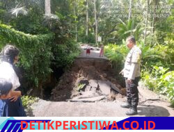 Jembatan Genitri Jebol, Akses Menuju Desa Tri Eka Buana Terganggu