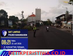 Utamakan Keselamatan Masyarakat, Unit Turjawali Sat Lantas Rutin Lakukan Gatur Lalin di Pos 3 Patung Salak Jasri
