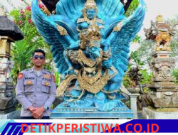 Di Balik Seragam Bhayangkara, Mengalir Jiwa Seni: Bripka Pande Ari Sudewa Hadirkan Garuda Wisnu Kencana yang Memikat Jakarta