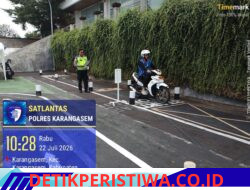 Pastikan Kelayakan dan Kemampuan Berkendara, Pemohon SIM Baru Jalani Uji Praktek di Polres Karangasem
