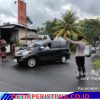 Atensi Kegiatan Masyarakat, Personel Polsek Rendang Melaksanakan Pos Keselamatan Strong Point di Simpang 3 Setra Dalem Kupa Nongan