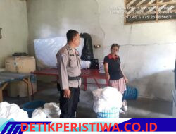 Pererat Sinergitas Bhabinkamtibmas Desa Telaga Tawang Sambangi Pelaku Usaha, Sampaikan Pesan Kamtibmas