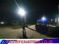 Jaga Kamtibmas, Polsek Belitang III Laksanakan Patroli