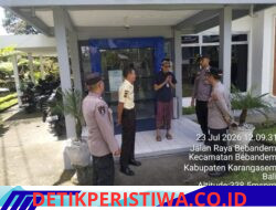 Pimpin Langsung Patroli Barcode KRYD, Kapolsek Bebandem Sisir Objek Vital dan Pusat Keramaian