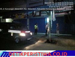 Jaga Situasi Kamtibmas Malam Hari, Polsek Bebandem Gelar Patroli Barcode KRYD Sisir Objek Vital hingga Pemukiman Penduduk 