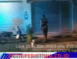 Cegah Kejahatan Malam Hari, Polsek Bebandem Intensifkan Blue Light Patrol di Jalur Rawan dan Pemukiman Penduduk 