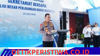 Resmikan Sekretariat Bersama Koalisi Besar Perjuangan Buruh Indonesia, Kapolri Tekankan Memperjuangkan Hak-hak dan Kesejahteraan Buruh Harus Terus Dijaga