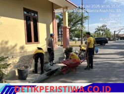 Jumat Bersih Polres Bireuen, Wujudkan Mako yang Bersih, Asri, dan Siap Memberikan Pelayanan Prima