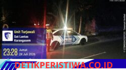 Melalui Giat Blue Light Patrol dan Patroli Barcode, Unit Turjagwali Sisir Jalan Kesatrian, Diponogoro dan Kartini 