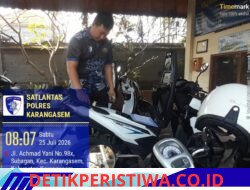 Petugas Sat Lantas di SAMSAT Karangasem Gosok Nosin dan Noka, Sebelum Proses Samsat dan Ganti TNKB