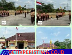 Upacara Pembukaan Anggota Baru Saka Bhayangkara Anggkatan Ke 16 Di Mako Polsek Belitang III Kabupaten Oku Timur