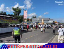 Pastikan Kegiatan Masyarakat Berjalan Lancar, Personil Polsek Rendang Berikan Pengamanan Ngaben / Pitra Yadnya di Desa Nongan
