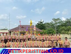 Polsek Belitang III Melaksanakan Kegiatan Upacara Pembukaan Anggota Baru Saka Bhayangkara Angkatan Ke-16