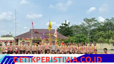 Polsek Belitang III Melaksanakan Kegiatan Upacara Pembukaan Anggota Baru Saka Bhayangkara Angkatan Ke-16