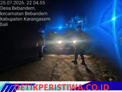 Cegah Aksi Kriminalitas pada Malam Hari, Polsek Bebandem Intensifkan Blue Light Patrol Sisir Jalur Rawan dan Kawasan Pasar