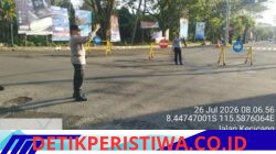 Pastikan Car Free Day Berjalan dengan Lancar, Personil Polsek Bebandem Amankan Jalur 11 Veteran Barat