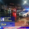 Berikan Rasa Aman dan Nyaman kepada Pengguna Jalan Raya Saat Malam Hari, Satuan  Lalulintas Polres Karangasem Gelar Blue Light Patrol di KTL 1