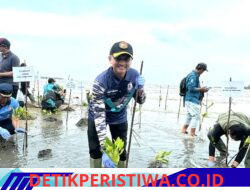 Danlanal Bintan Wakili Dankodaeral IV Hadiri Aksi Penanaman Mangrove Serentak Hari Mangrove Sedunia 2026