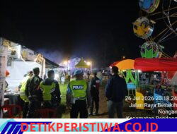 Cegah Gangguan Kamtibmas, Polsek Rendang Pantau Situasi Konser Musik Bagus Wirata