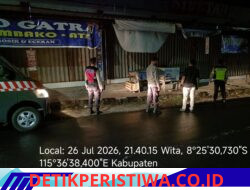 Ciptakan Situasi Kamtibmas Kondusif, Polsek Bebandem Gelar Blue Light Patrol hingga Pelosok Desa