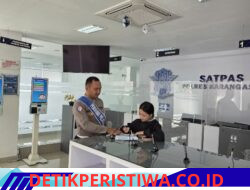 Ramah Santun dan Humanis Personil Lantas Berikan Arahan, kepada Setiap Pemohon SIM di Satpas Polres Karangasem