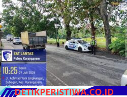 Cegah Lakalantas, Satlantas Polres Karangasem Lakukan Gatur  Lalin di Sepanjang jalur Obyek Wisata Candidasa