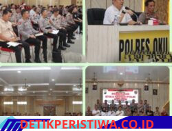 Polres OKU Timur Mengadakan Sosialisasi Pembinaan Etika Profesi Polri