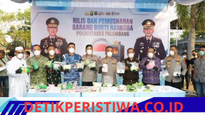 Berantas Sindikat Narkoba, Polda Sumsel Musnahkan Barang Bukti Tiga Pengungkapan Besar di Palembang dan OKI
