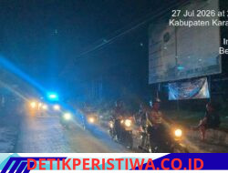 Ciptakan Situasi Kamtibmas Kondusif, Kapolsek Bebandem Pimpin Langsung Patroli Skala Besar Operasi Pekat