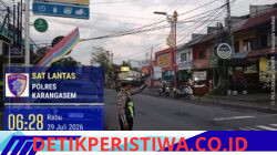 Pastikan Kelancaran Arus Lalulintas, Anggota Lantas Polres Karangasem Rutin Lakukan Gatur Pagi di Simpang Tiga BTN Taman Asri Karangasem