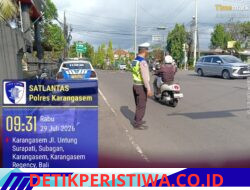 Pastikan Kelancaran Arus Lalu Lintas, Personil Lantas Lakukan Gatur Lalin di Ktl 2