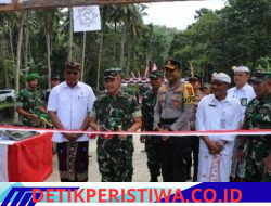 Sinergi TNI-Polri, Kapolres Karangasem Hadiri Peresmian Jembatan Garuda oleh Pangdam IX/Udayana