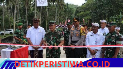 Sinergi TNI-Polri, Kapolres Karangasem Hadiri Peresmian Jembatan Garuda oleh Pangdam IX/Udayana
