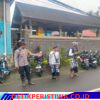 Bhabinkamtibmas Desa Duda timur Bersinergi dengan Pecalang Berikan Pengamanan Upacara Dewa Yadnya, di Banjar Pesangkan Anyar Desa Duda Timur