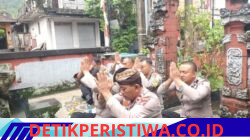 Memasuki Hari Purnama Karo, Personel Polsek Sidemen Gelar Persembahyangan Bersama 